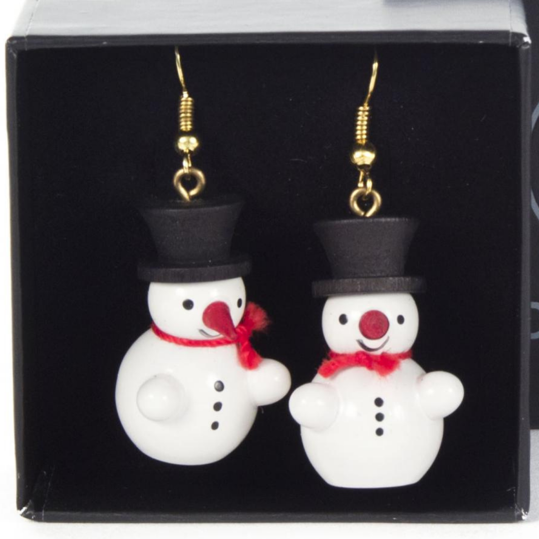 Earrings - Snowman